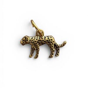 Gold Leopard Charm for charm necklace